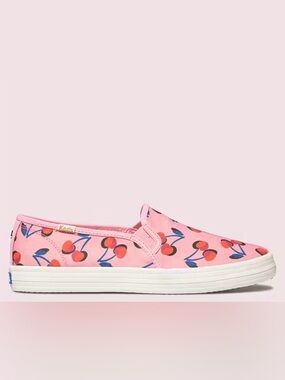 Keds kate spade Pink Cherry-Print Slip-On Sneakers